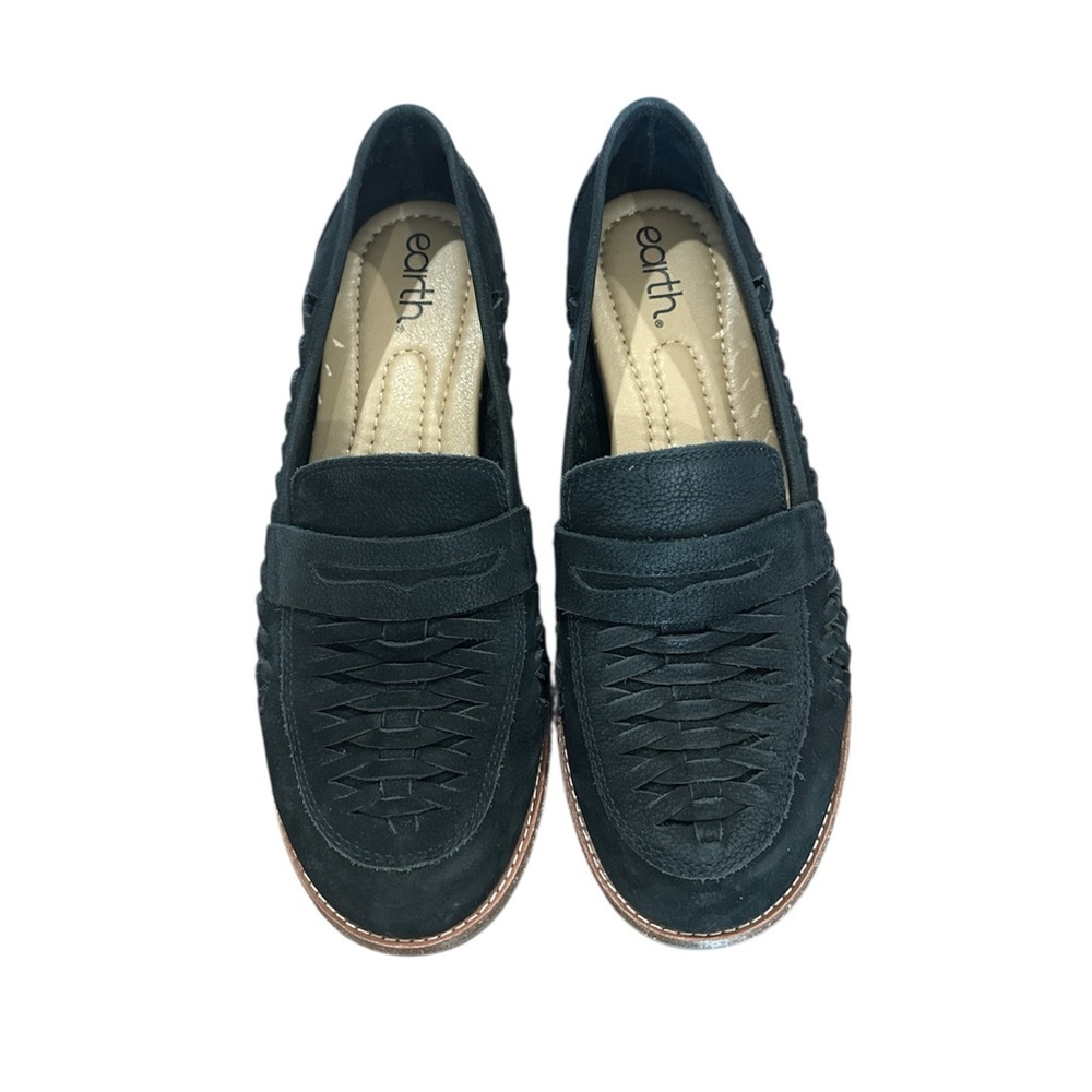 Earth Ella Woven Leather Penny Loafer Women’s 8 1/2